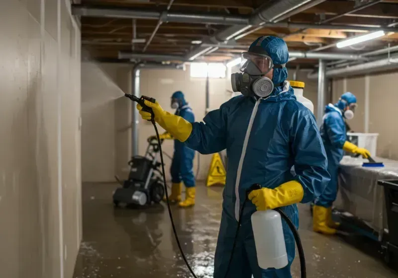 Basement Sanitization and Antimicrobial Treatment process in Sunflower County, MS